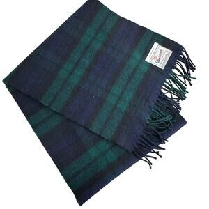 Glen Lossie black watch lambswool scarf